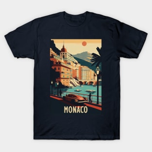 Monaco Travel Poster T-Shirt